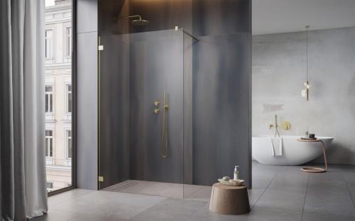 Kabina prysznicowa Radaway Essenza Pro Brushed Gold Walk-in II