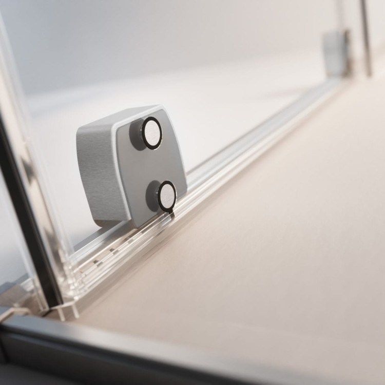 Drzwi prysznicowe Furo Brushed Nickel DWJ Radaway prawe nikiel