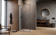 Kabina prysznicowa walk-in Radaway Modo F SL Brushed GunMetal II lewa