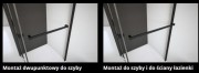 Drzwi prysznicowe Radaway Nes Black DWS 120x200 lewe przejrzyste