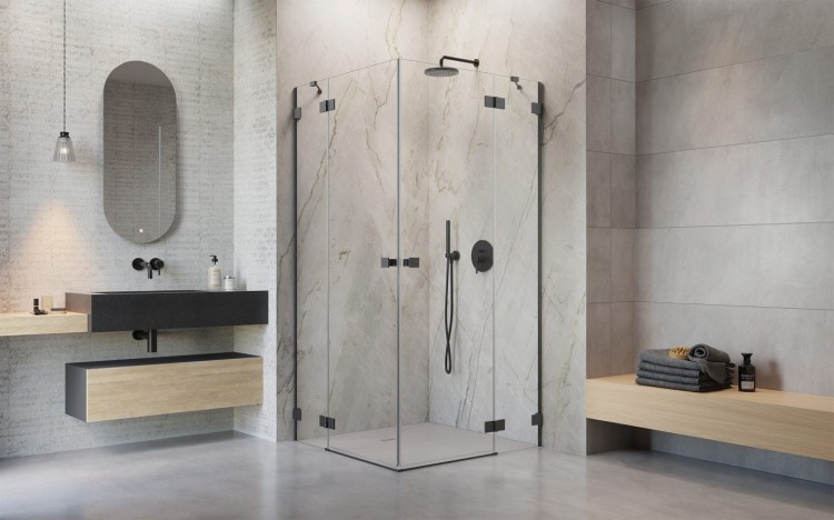 Kabina prysznicowa Essenza Pro Brushed GunMetal KDD Radaway