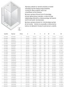 Kabina prysznicowa New Trendy Eventa Gold Shine lewa