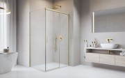 Kabina prysznicowa Radaway Idea 8 Brushed Gold KDJ prawa