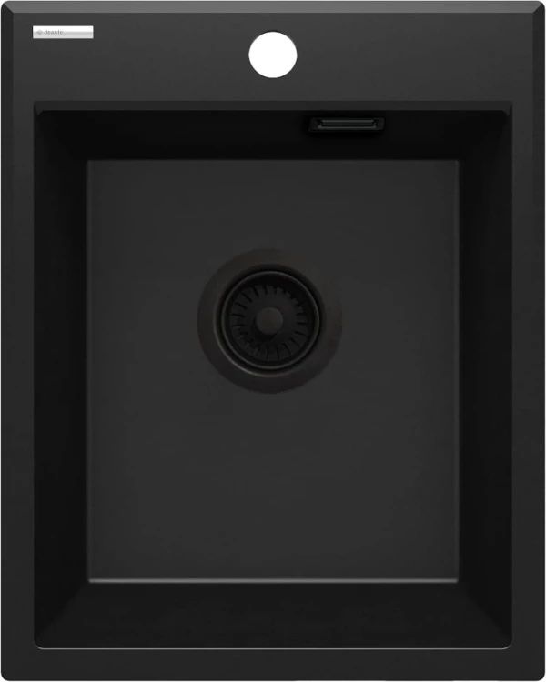 Zlewozmywak granitowy 1-komorowy bez ociekacza - nero Deante Eridan ZQE_N104