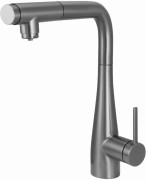 Bateria kuchenna z wyciąganą wylewką titanium Eridan Deante