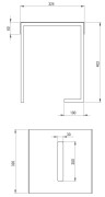 Taboret - stolik łazienkowy Mokko Deante ADMN51T