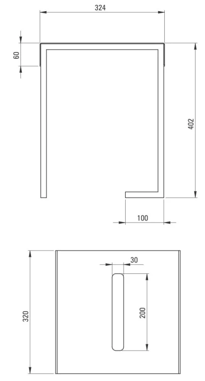 Taboret - stolik łazienkowy Mokko Deante ADMN51T