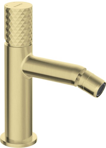 Bateria bidetowa stojąca złoto szczotkowane Silia Hexa Deante