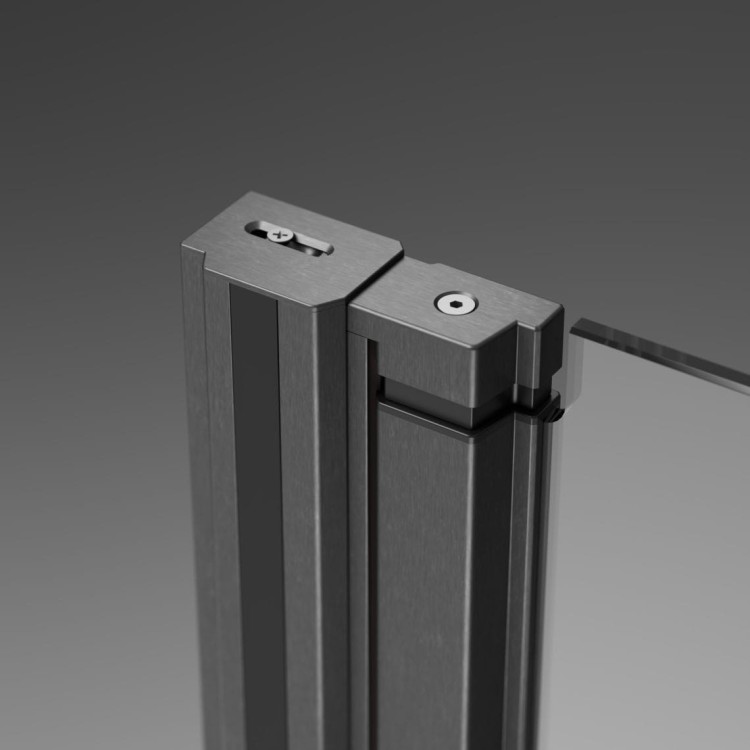 Kabina prysznicowa Radaway Nes Brushed GunMetal KDJ I prawa
