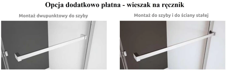 Kabina Radaway Nes KDJ II 110x70x200 lewa szkło przejrzyste