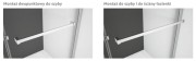 Drzwi prysznicowe Radaway Nes DWS 100x200 lewe przejrzyste
