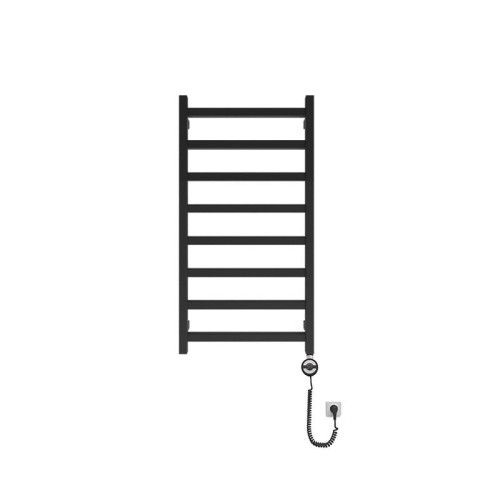 Grzejnik łazienkowy elektryczny Lungo Black 960 z grzałką Black Lavita
