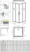 Kabina prysznicowa Radaway Premium Pro KDD 80x80x200